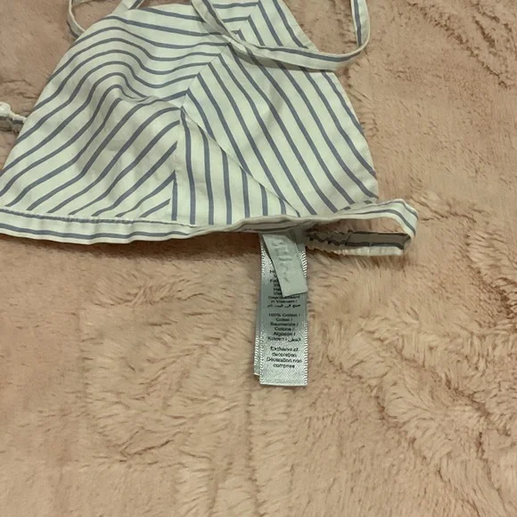 skims cotton poplin triangle bralette - Picture 5 of 5